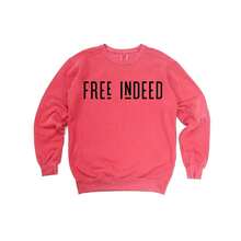 Sudadera teñida de prenda, "Libre de verdad"
