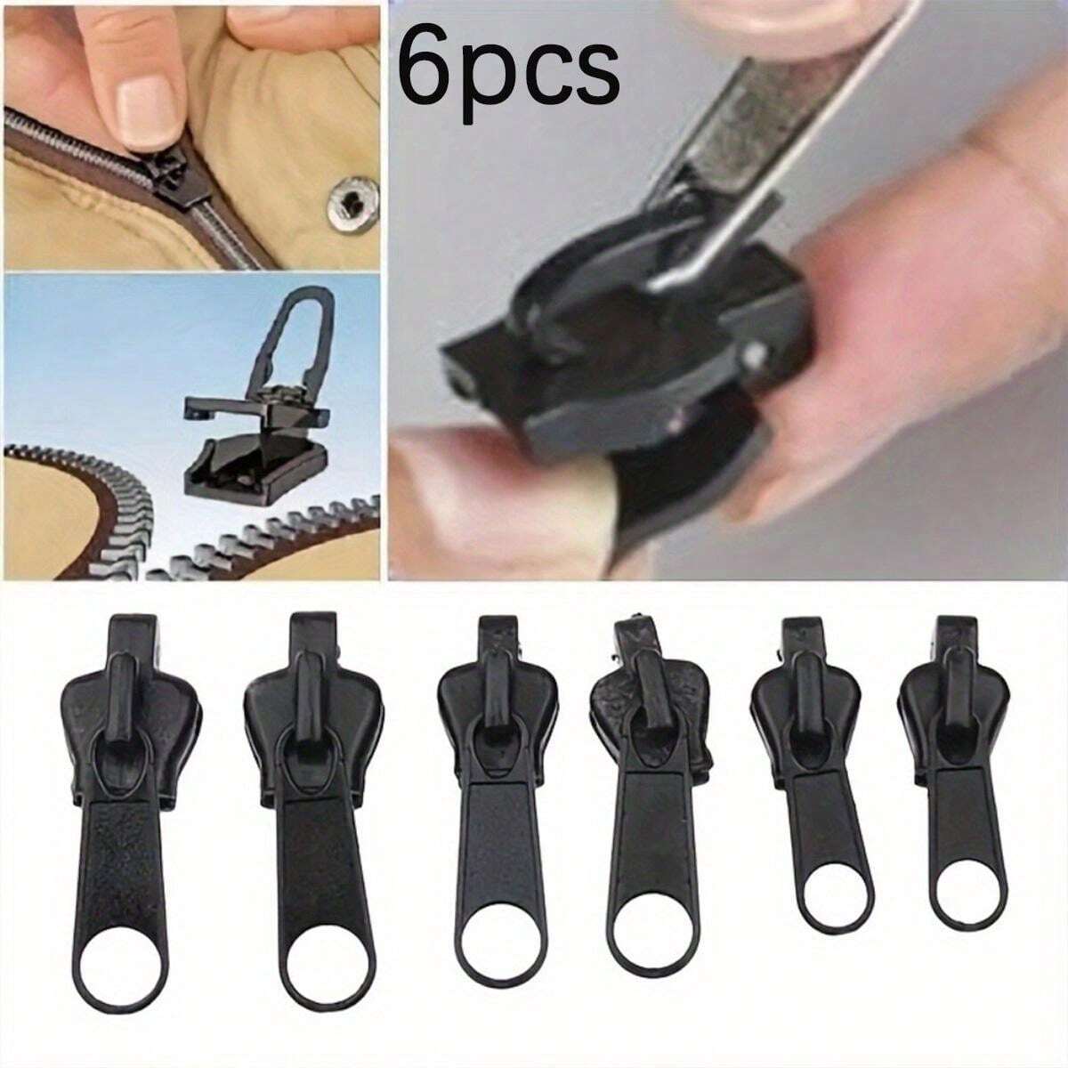 6 pièces Kit de réparation instantanée universelle de fermeture éclair Réparation sans effort