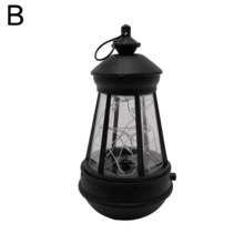 Yard Outdoor Solar LED Lantern With Waterproof Hanging LED Light For Garden Décor And Fence Passage - Black - View 10