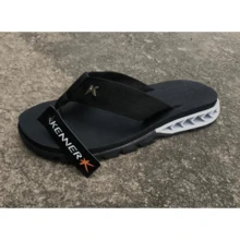 Kenner L7 Full Force Original Super Light Casual Flip Flops - Black and White - View 2