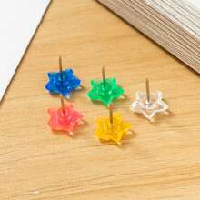 50pcs Five-Pointed Star Push Pin, Transparent Thumbtack Art Student Painting Large Extension Creative Cute Thumbtack Office Supplies, Push Pins For Bulletin Board, Thumb Tacks For Wall, Corkboard, Map, Calend,Halloween - Christmas, Decorate Thumbtacks Ar, Photos, Rose Gold Map Push Pin, Round Head Map Pin, Clear Push Pins, Plastic Head Push Pins, With Storage Box, DIY For Craft Projects, Home Office Organization, Large Size