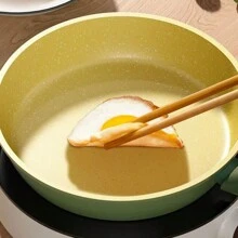 Avocado Green Frying Pan, Cooking Pot 5 Pieces Set, Dark Colored Cookware Set Seafood Boil - Avocado Green - View 5