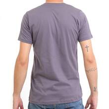 Unisex 100% Cotton T-Shirt With Front And Back Print Streetwear And Round Neck. - Xem 3