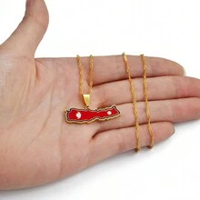 1pc Nepal Map Flag Pendant Necklaces Nepalese  Ornament Jewelr - Multicolor - View 5