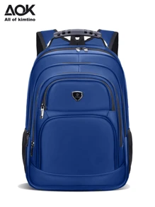 Unisex Backpack Water Resistant Waterproof Reinforced Steel Cable And Anti-Theft Padlock For School Travel Social Elegant Great Promotion Random Model Shipping - 藏蓝色 - 查看 10