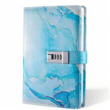 A5 Fashion Password Book With Lock Diary Creative Handbook Student Notepad Stationery Notebook,School Supplies,Back To School - A5 - View 12