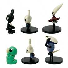 bandai 6 PIEZAS Figura de 6-8cm/2.36-3.14 pulgadas de Hollow Knight: Silksong, figura Kawaii de la versión pequeña del Caballero, figura de la avispa, figura de colección de adultos de PVC, decoración de habitación, regalo de Navidad, figura, estatua, habitación Kawaii, Warcraft, anime, Hollow Knight, figura de anime, Hollow Knight, anime, figura de anime