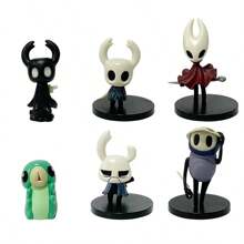 bandai 6 PIEZAS Figura de 6-8cm/2.36-3.14 pulgadas de Hollow Knight: Silksong, figura Kawaii de la versión pequeña del Caballero, figura de la avispa, figura de colección de adultos de PVC, decoración de habitación, regalo de Navidad, figura, estatua, habitación Kawaii, Warcraft, anime, Hollow Knight, figura de anime, Hollow Knight, anime, figura de anime