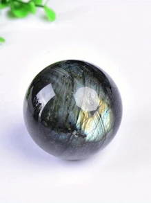 QYDCX 1 szt. Naturalna kryształowa kula, polerowana, kula wróżbiarska, dekoracja do doniczki do wnętrz, kamień równoważący energię i uzdrawiający (25 mm) - 1 szt - Zobacz 13