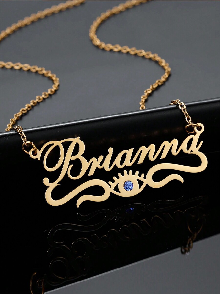 1PC DIY Minimalist Personalized Eye Pendant Necklace, Integrating Jazz