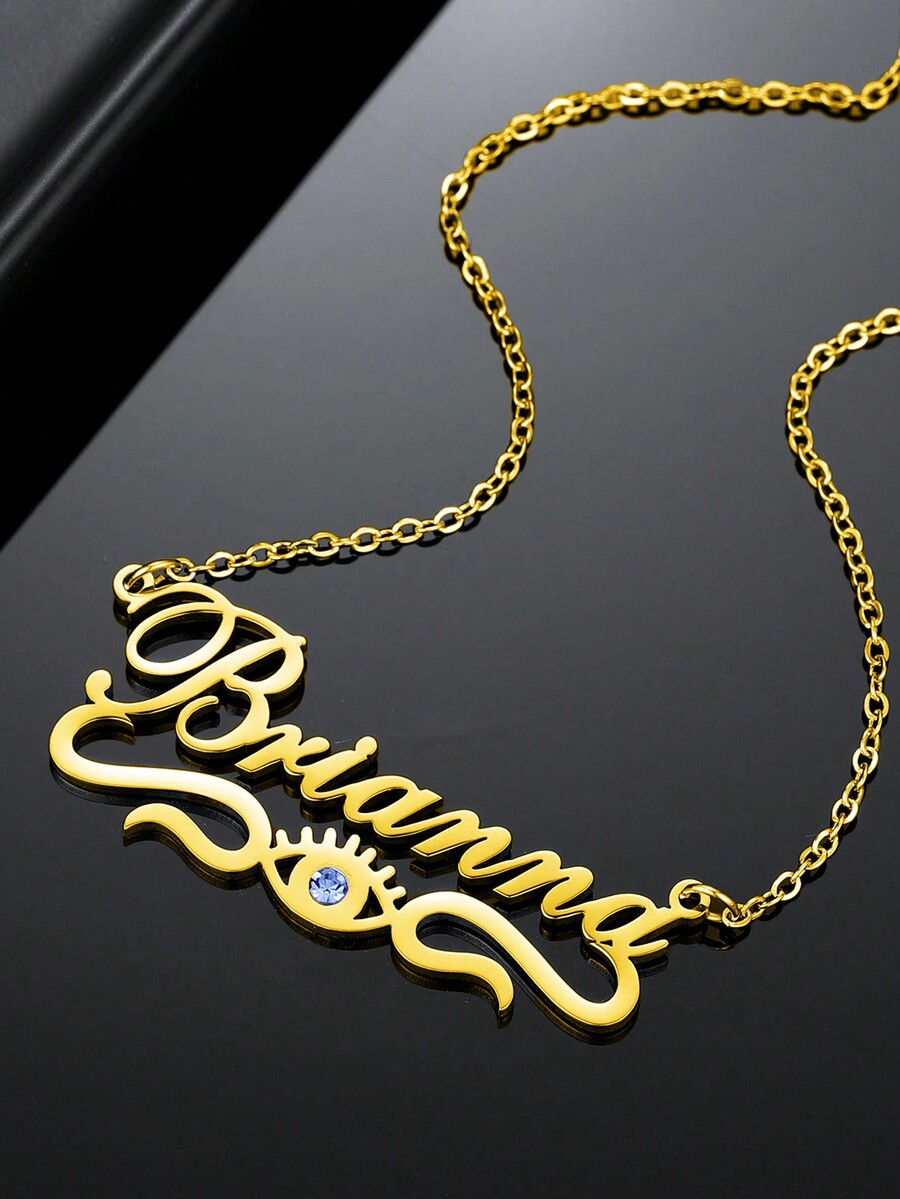 1PC DIY Minimalist Personalized Eye Pendant Necklace, Integrating Jazz