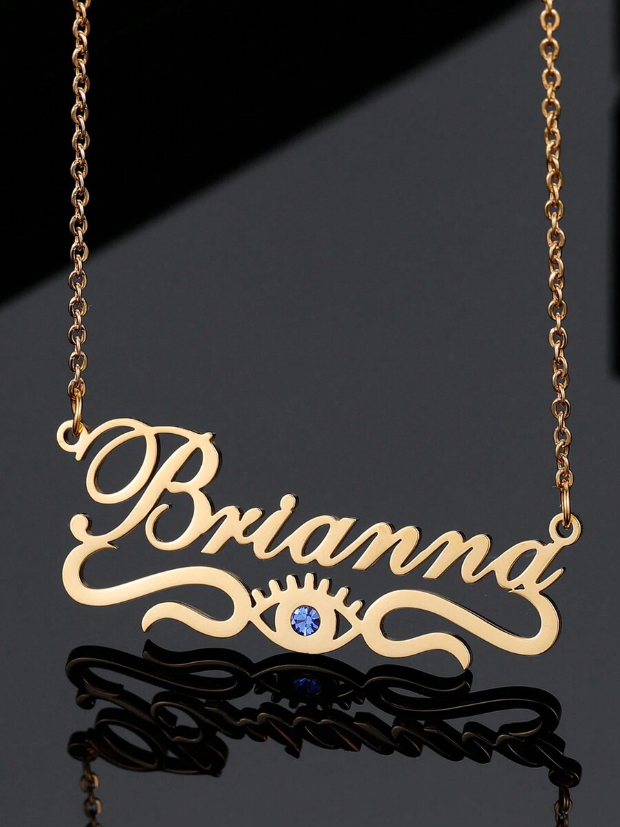 1PC DIY Minimalist Personalized Eye Pendant Necklace, Integrating Jazz