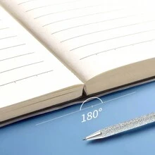 1pc, B5/A5, 136pages, Waterproof Soft PP Cover Notebook, Colorful Minimalist Diary Notebook, Lined Journal, Ideal For Office, Home, School Note Taking.