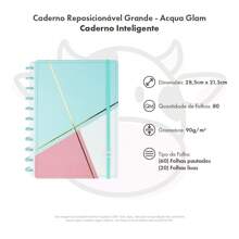 Repositionable Notebook Smart Notebook - Acqua Glam - 1 UNIT - To lớn - Xem 1