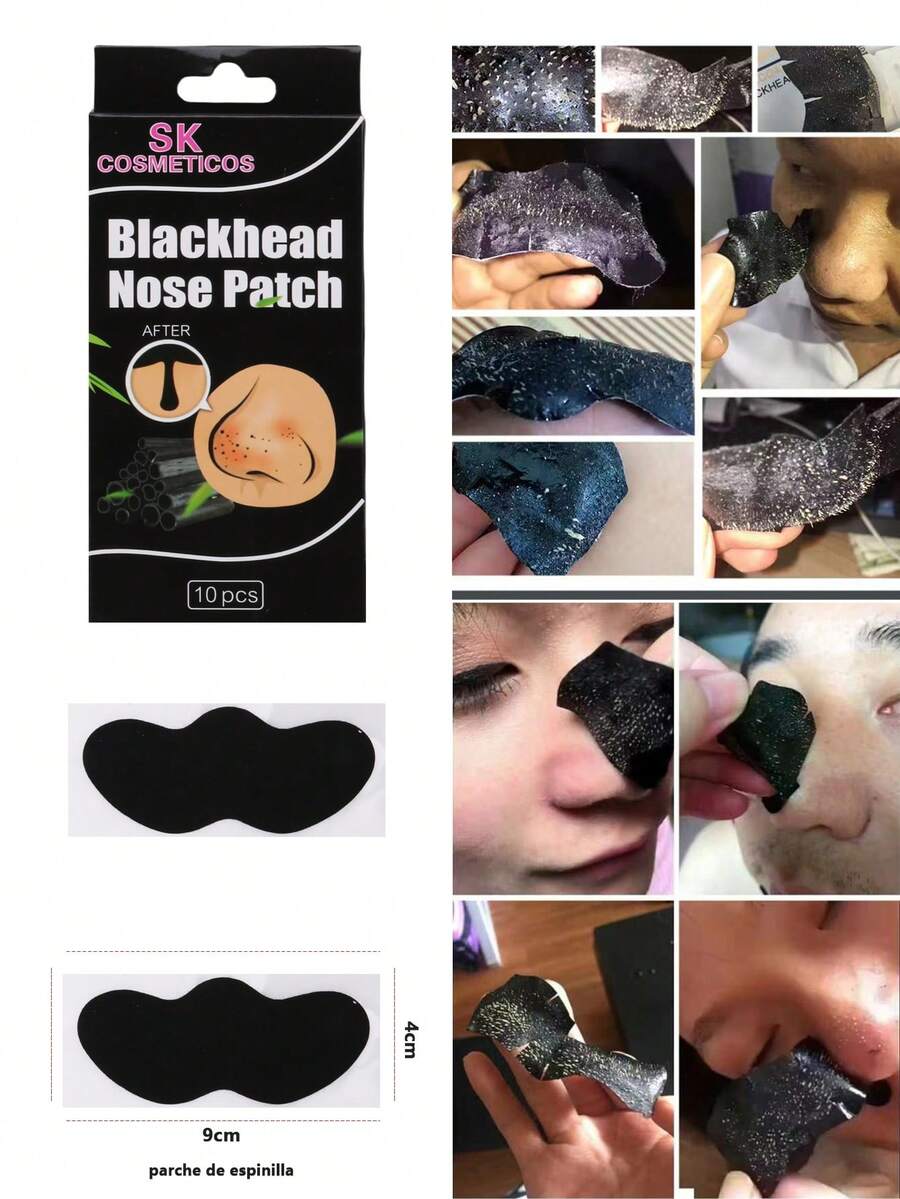 Blackhead Patch 10 Pieces - 黑色 - 查看 1