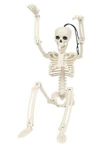 1PC Halloween 40cm Skeleton Model, Plastic Skeleton Corpse, Haunted House Party Scene Decoration Props - White - View 11