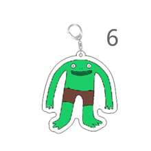 Smiling Acrylic Keychains Adult Pim Charlie Alan Keyring For Accessories Bag Pendant Key Chain Ring Jewelry Fans Friends Gifts - Multicolor - View 15