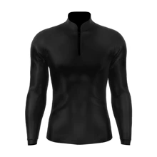 Dry Fit T-Shirt With UV50+ Sun Protection Outdoor Sports Long Sleeve Thermal - 灰色 - 查看 1