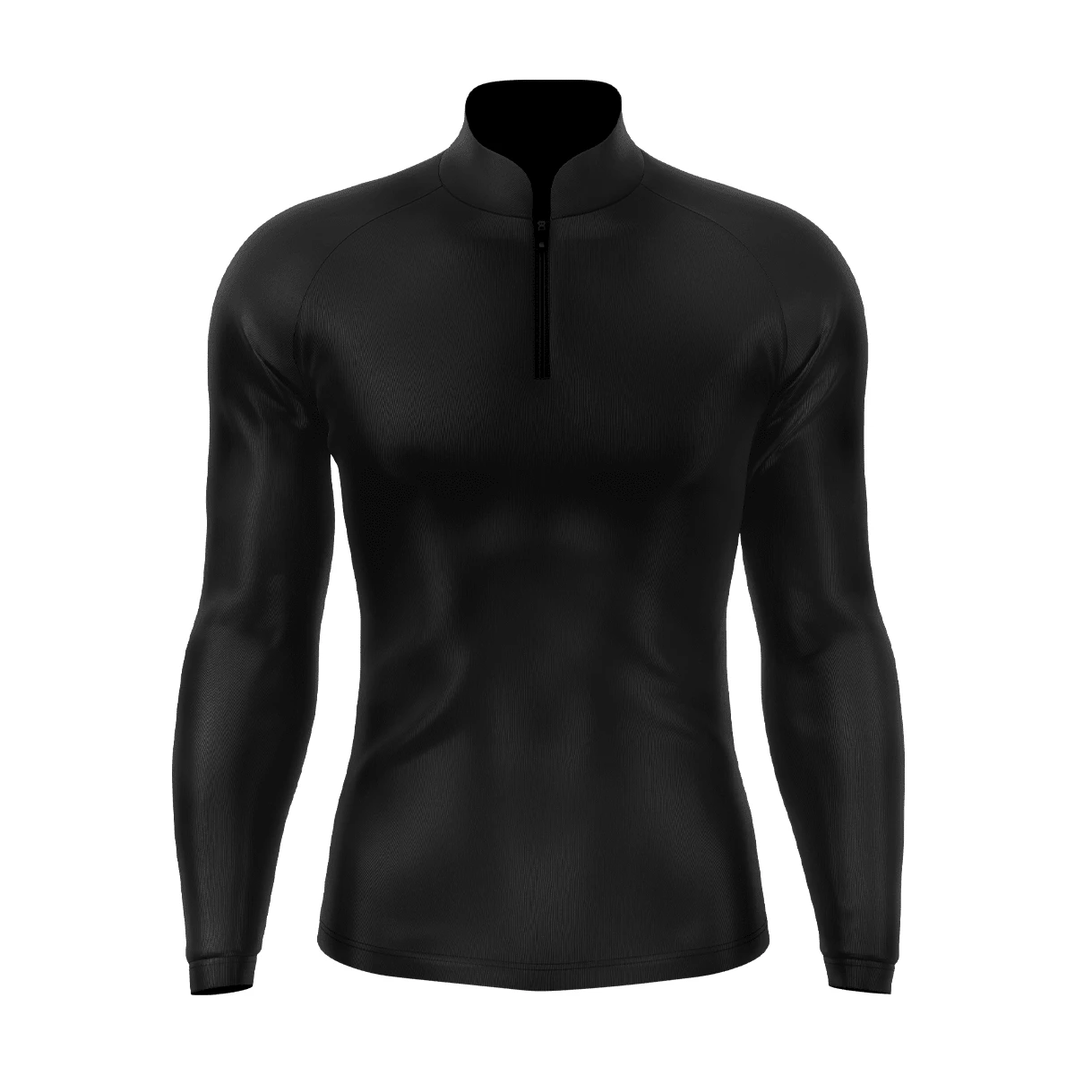 Dry Fit T-Shirt With UV50+ Sun Protection Outdoor Sports Long Sleeve Thermal - 灰色 - 查看 1