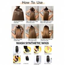 Hair Extensions, 4PCS Clip In Hair Extensions 12" Short Curly Wavy Brown Hair Extensions Invisible Lace Weft Natural Soft Hairpieces For Women - Piano Color - View 10