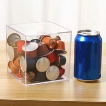 1 个可重复使用的亚克力透明咖啡胶囊收纳盒，适用于办公室、厨房、咖啡厅和家庭组织， - 透明 - 查看 13