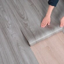 1 卷乙烯基墙壁和地板卷贴纸 15.7 英寸宽 X 118 英寸长/12.9 平方英尺，可撕可贴墙砖 SXP 泡沫贴纸，适用于任何房间，轻松 DIY，贴纸，墙贴花，乙烯基贴花用于家庭装饰，春季装饰品让您的家焕然一新，拉玛装饰贴纸礼物生日毕业地砖地砖自粘地砖剥离粘贴客厅装饰房间装饰厨房 - G-0004-8 - 查看 4