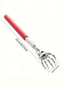 1PC Extendable Back Scratcher, Stainless Steel Portable Telescopic Rubber Handle Back Scratchers For Thanksgiving, Birthday, Christmas Gifts,School,Back To School,Travel,Travel Essentials,Home Essentials,Spa,Massage Tool,Massage,Massager,Spa - Multicolor - View 7