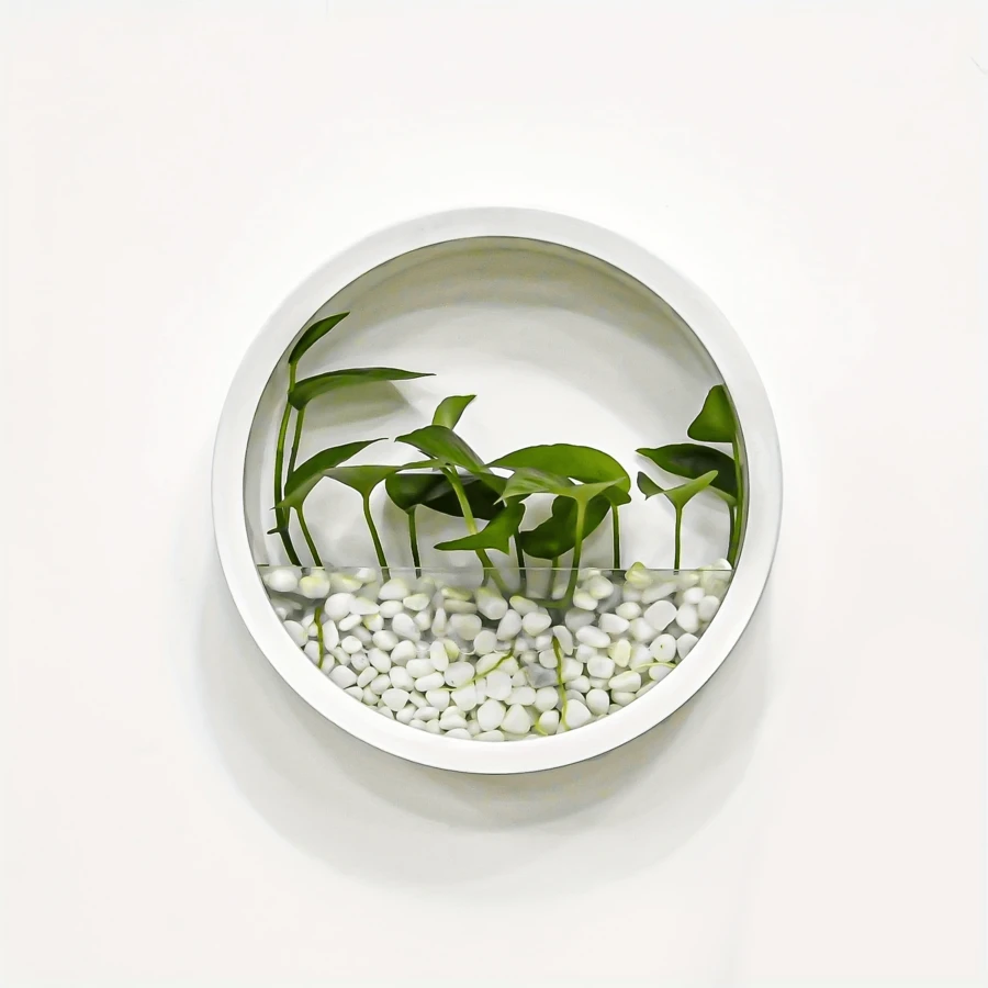 Chậu trồng cây treo tường bằng nhựa nghệ thuật trang trí 25cm/9,84in dành cho cây mọng nước và cây không khí