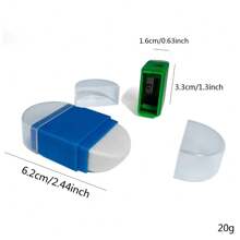 2-In-1 Multi-Function Pencil Sharpener With Eraser, Portable Pocket-Sized Handheld Pencil Sharpener With Shavings Tray, For Kids Learning 599A - Black - View 2