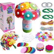 Kit de artesanato de flores para crianças Artesanato para meninas de 6 anos ou mais Faça seu próprio buquê de flores com botões e flores de feltro, Arte em vaso e artesanato para crianças - Atividade faça você mesmo Presente de aniversário de Natal para meninas de 6, 7, 8, 9 e 10 anos Artesanato Fio de ferro Botão Feltro Buquês Kit, Artes e ofícios, Artes e ofícios para crianças, Artesanato para crianças, Artes e ofícios, Artes e ofícios para crianças, Artesanato para crianças