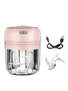 Mini Electric Food Processor/Grinder, Cordless, 250ml - Multicolor - View 6