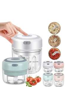 Mini Electric Food Processor/Grinder, Cordless, 250ml - Multicolor - View 4