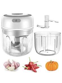 Mini Electric Food Processor/Grinder, Cordless, 250ml - Multicolor - View 3