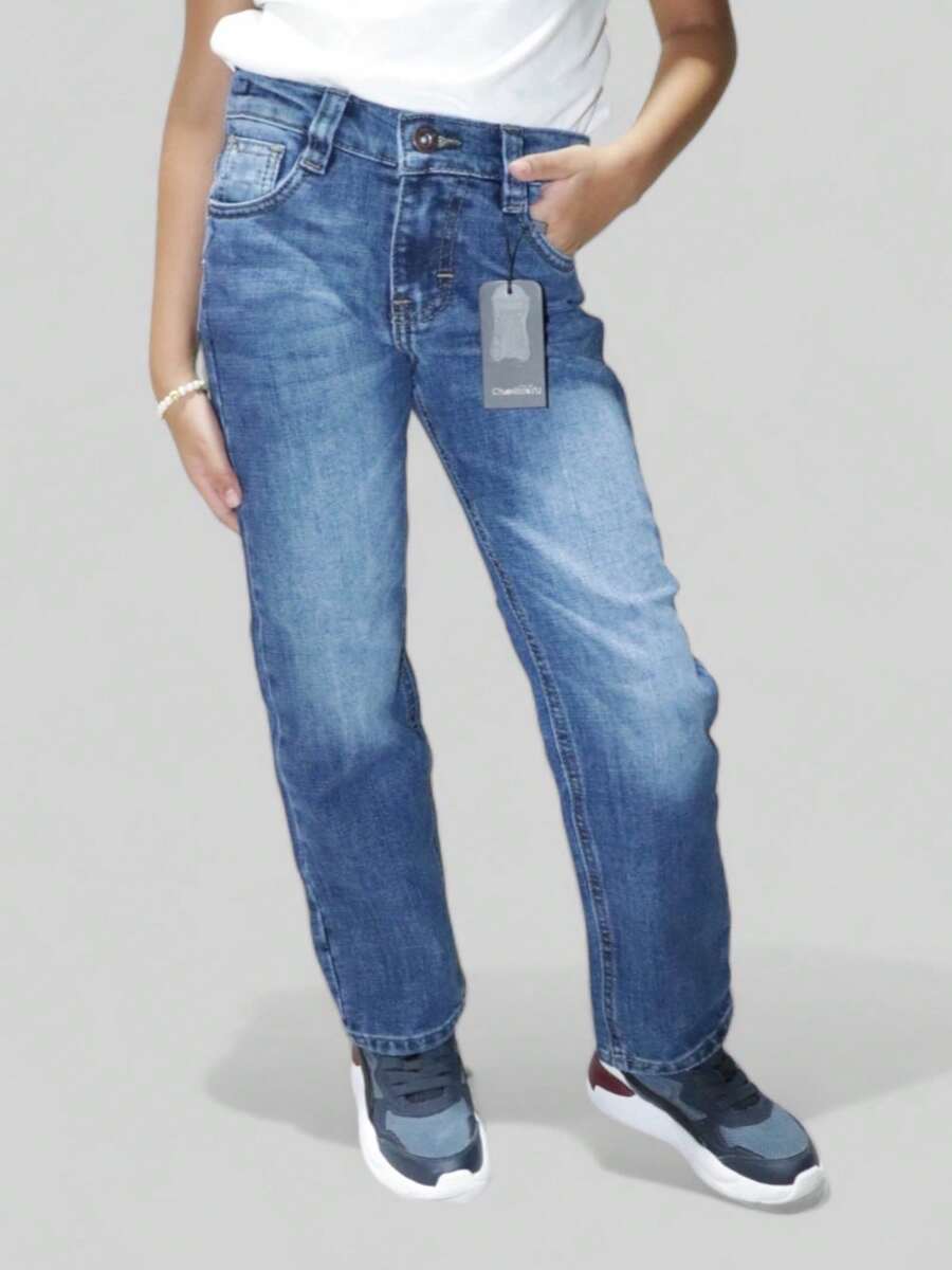 CHUEKITOS. Baby Boys Denim - Medium Wash - View 1