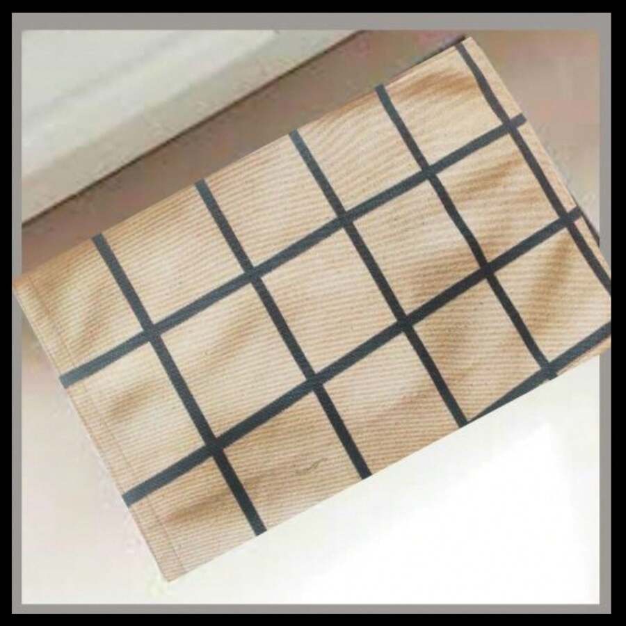 Loose Mat Rubberized Base Non-Slip Printed - 米色 - 查看 1