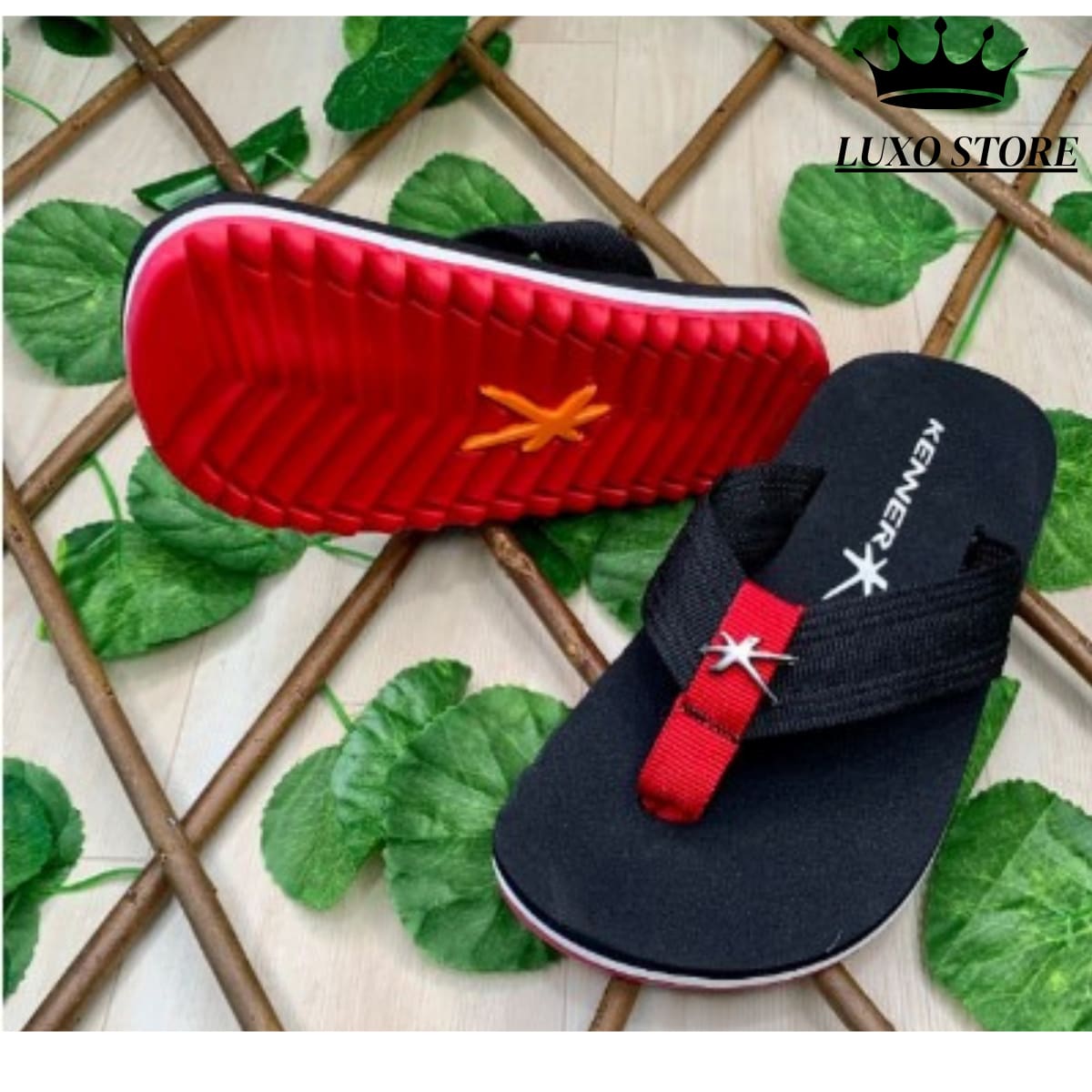 Children's Sandal Flip Flops - 紅色 - 查看 1
