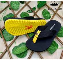 Children's Sandal Flip Flops - 黃色 - 查看 2