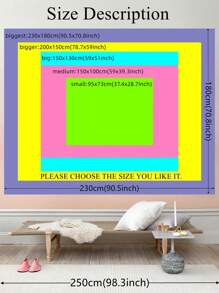 UV Reactive Wall Hanging Tapestry - Indoor Decor ,Room Decor, Home Decor, Room Stuffs ,Wall Arts, Flags For Room - Multicolor - View 2