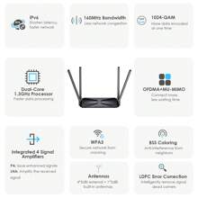 Wi-Fi 6 AX3000 Dual Band Mesh Router, 802.11ax Wireless Gigabit Router For Gaming And VR, Everything Mesh & AP Mode, MU-MIMO, Beamforming, OFDMA, WPA3, Support 160MHz & IPv6