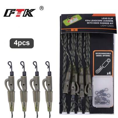  FTK 4pcs Carp Fishing Accessory Has Rope And Matching Carp Accessories.