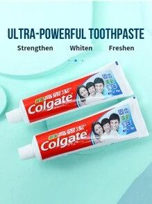 colgate 4 支装，超级防蛀牙钙质牙膏，薄荷味，强健牙齿，清新口气，亮白牙齿，防蛀牙（360 克/12.7 盎司）
