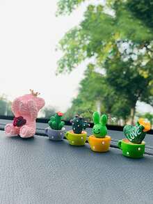 Bộ 4 món/bộ, Đạo cụ chụp ảnh trang sức xương rồng thịt, Đồ trang trí nhỏ, Nghệ thuật trang trí nền, Sản xuất đồ trang trí nhỏ tạo không khí sáng tạo - Nhiều màu - Xem 5