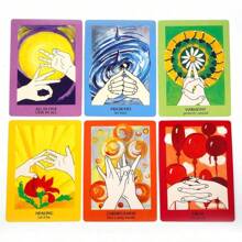 1 张命运游戏扑克牌，用于占卜和派对游戏，Gertrud Hirschi 的 Mudras 适用于身体心灵精神，适合万圣节/圣诞节/感恩节的成人派对游戏 - 橘色 - 查看 5