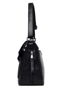 Fashionable Ladies' Shoulder Bag/crossbody Bag/classic Minimalist Square Bag With Double Flap