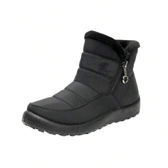 2026 Winter New Women's Thermal Lined Casual Snow Boots, Warm Sporty Short Boots, Extra Large Size 43