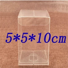 1lot=10pcs 5x5x6/7/8/12/13/20cm Wholesale NewClear PVC Box Packaging Wedding/Christmas Favorite Chocolate Candy Apple Gift Event