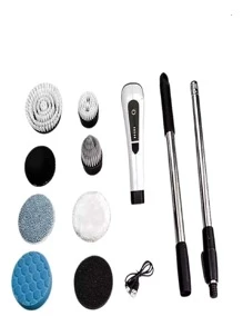 9 In 1 Multipurpose Automatic Mop Brush Adjustable 360 Strong - 白色 - 查看 3