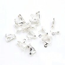 50 st 12x5 mm öronklämma DIY handgjorda örhängen fynd DIY smycketillbehör - örhängen krokar - Visa 9