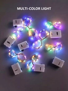 Flower Fairy String Lights, Waterproof Copper Wire Lights, Suitable For Bedroom, Wedding, Party, Room, Garden Decor, Cake, Bouquet Decoration - Multicolor - View 8