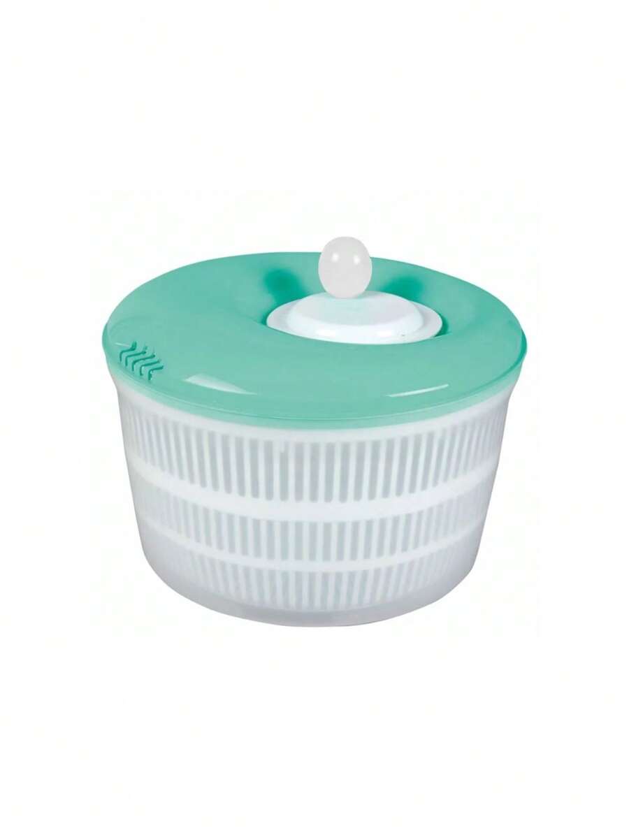 Salad Dryer 4.5L Centrifugal Vegetables Leaves Multipurpose Plastic Rotating Resistant - Màu xanh Bạc hà - Xem 1